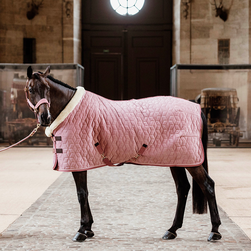 KENTUCKY HORSEWEAR - Couverture de Présentation Velvet - Vieux Rose