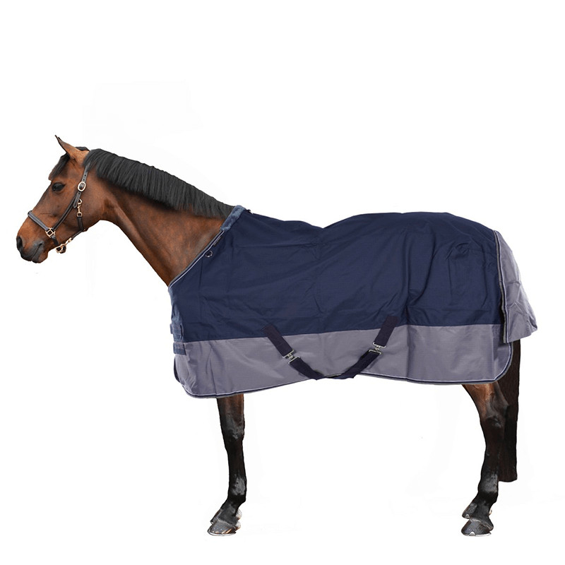 Equithème Couverture Tyrex Standard 600D/0G - Bleu/Gris Equithème Couverture Tyrex Standard 600D/0G - Bleu/Gris