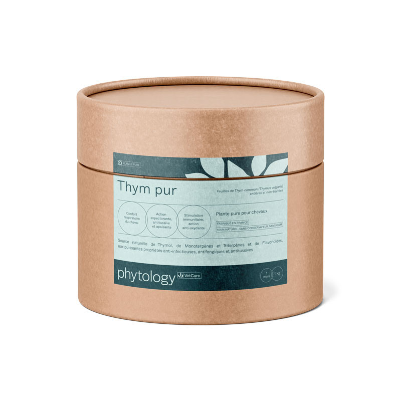 Phytology VetCare Thym pur Toux sèche et Respiration Cheval