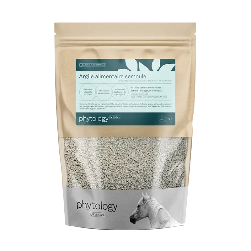 Phytology VetCare Argile verte alimentaire Cheval semoule