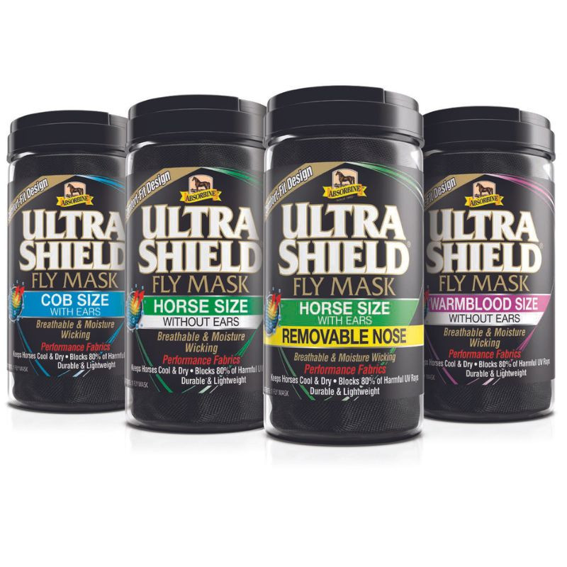Masque Anti-Insectes UltraShield Fly Mask- avec Oreilles- d'Absorbine
