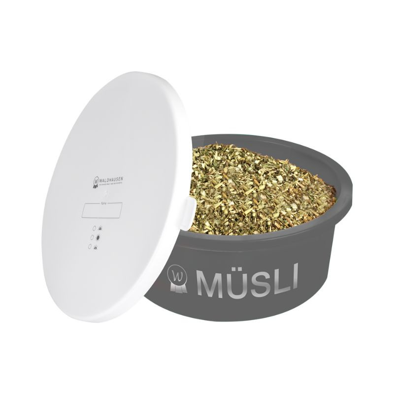 Waldhausen Bol à Muesli avec Couvercle - Gris