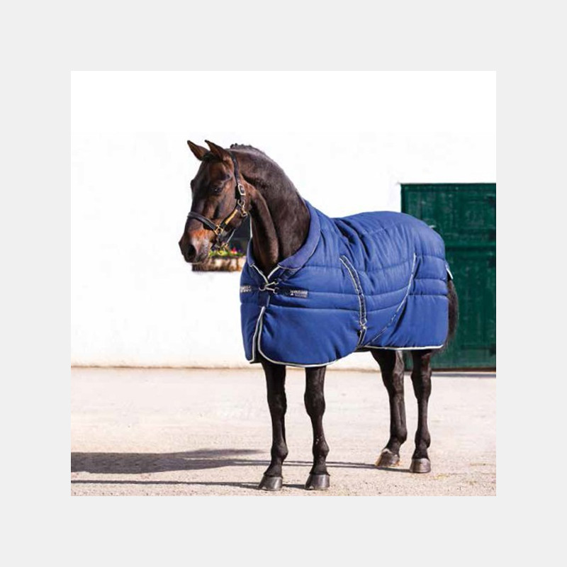 Couverture de Box Rambo Cosy Stable Horseware Gris/Bleu Couverture de Box Rambo Cosy Stable Horseware Gris/Bleu