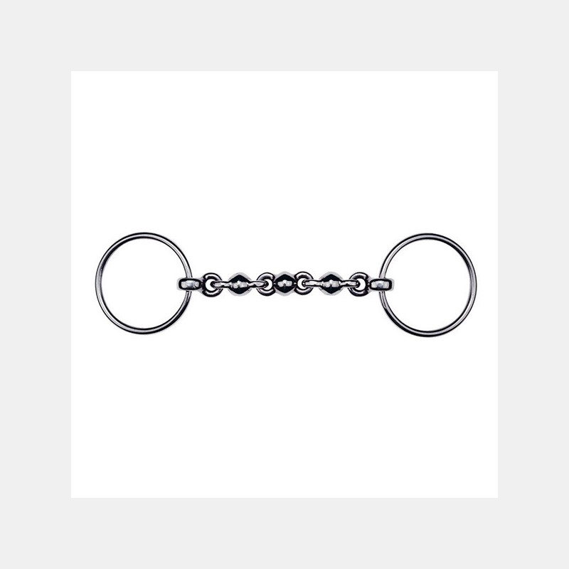 Mors Waterford, mors à boules en inox Mors Waterford, mors à boules en inox
